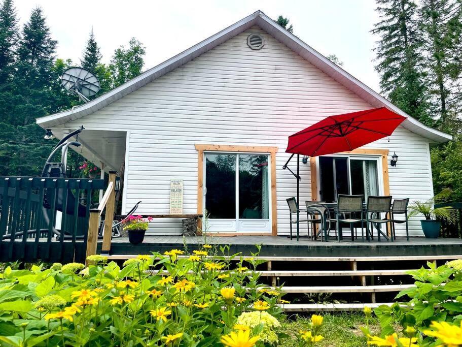 Chalet Nabu L'Ours - Riviere - Billard Saint-Alexis-des-Monts Eksteriør billede