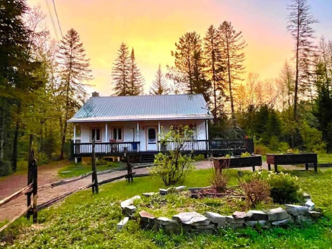 Chalet Nabu L'Ours - Riviere - Billard Saint-Alexis-des-Monts Eksteriør billede